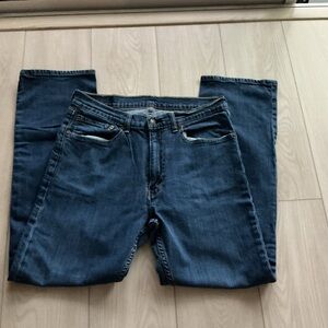 Levi's Straight Fit Denim Jeans in Deep Blue